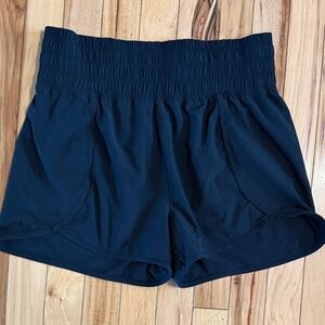Kids Black Elastic Waist Shorts